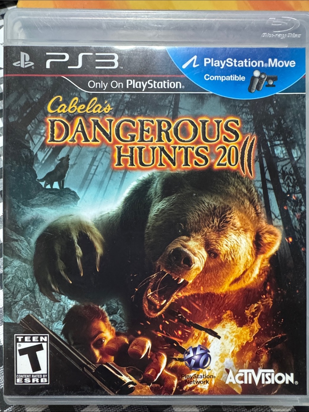 Cabela's Dangerous Hunts 2011 (PS3) PlayStation Move Game - Black/Brown Cover